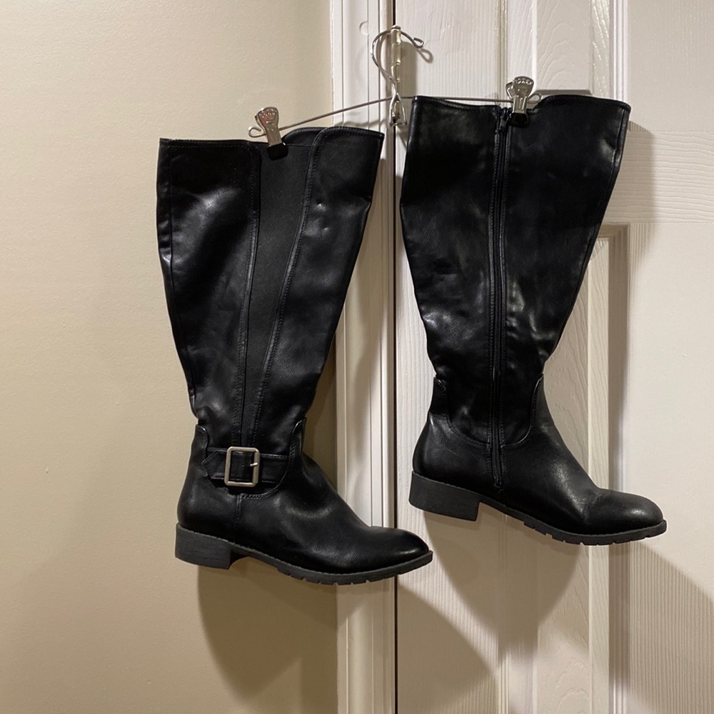 Comfortview Milan Women’s Wide Calf Boot; size 8 1/2 W; black